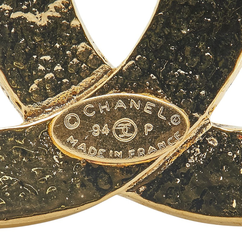 Chanel Gold Plated Coco Mark Brooch 94P Classic Flap Tote
