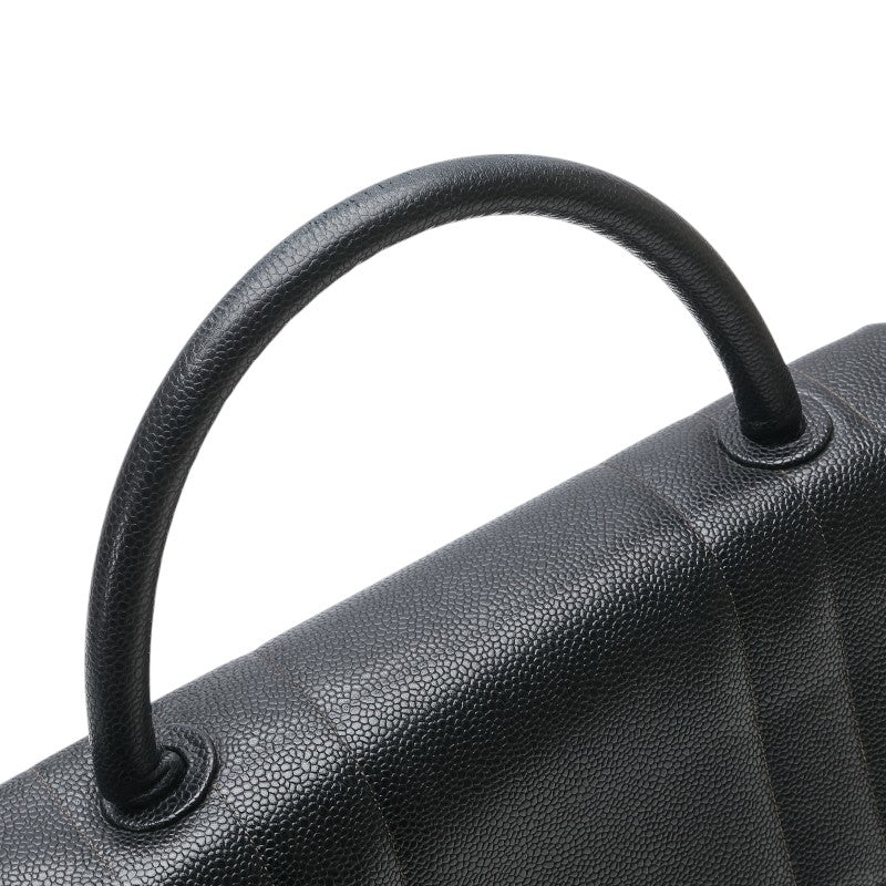 Chanel Mademoiselle Caviar Skin Handbag Classic Flap