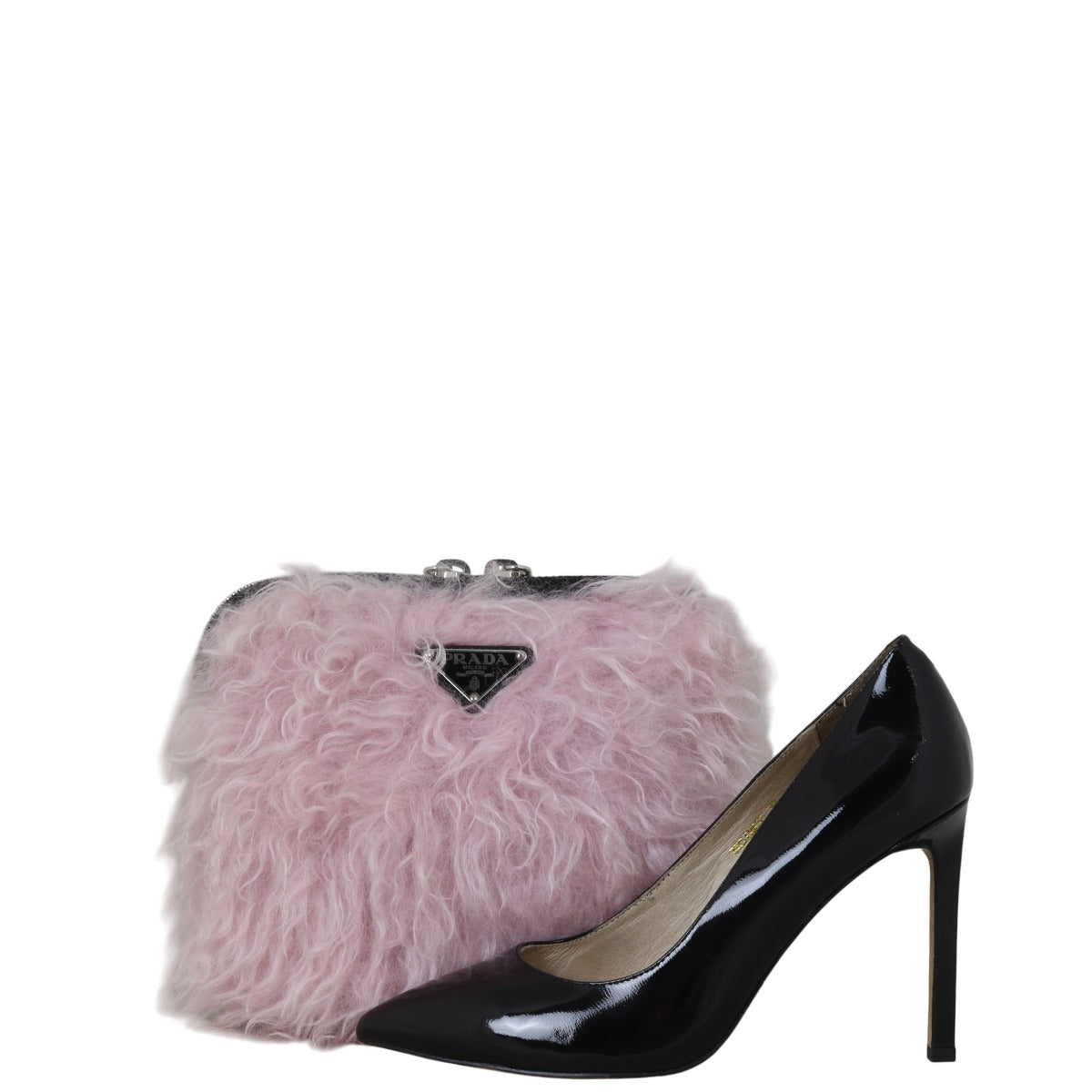 Prada Montone & Tessuto Shoulder Bag