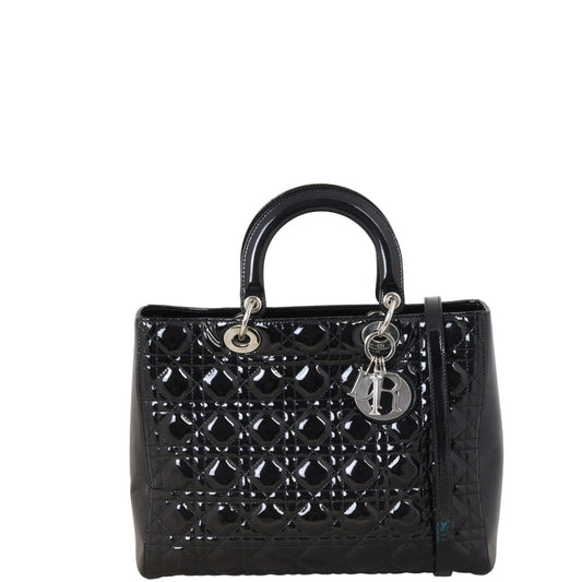 Dior Lady Dior Large Patent
