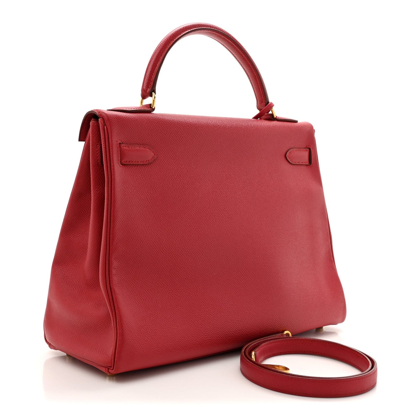 Hermes Epsom Kelly Retourne 32 Rouge Vif
