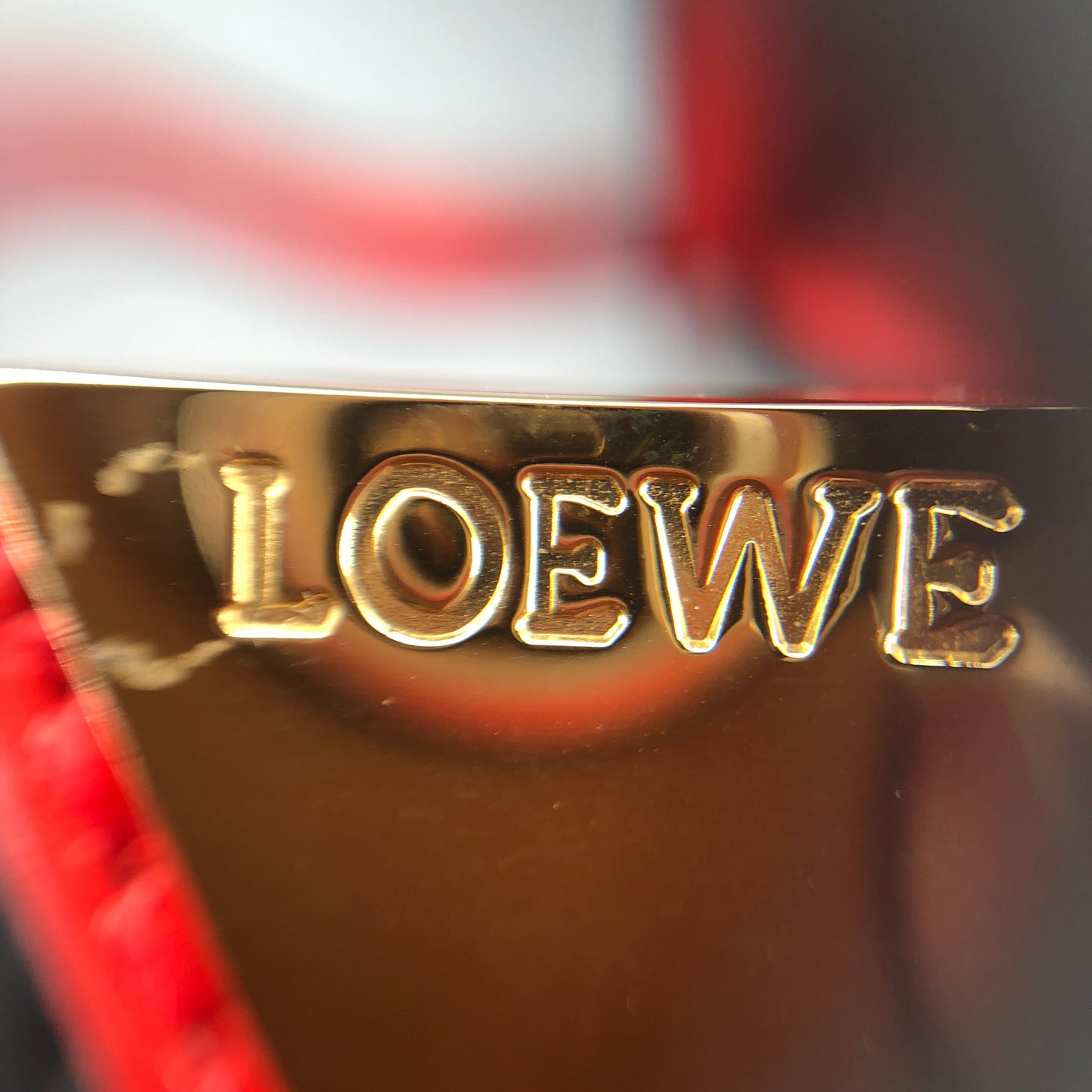 Loewe Barcelona Red Smooth Calfskin Crossbody Bag