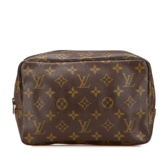 Brown Louis Vuitton Monogram Trousse Toilette 23 Clutch Bag