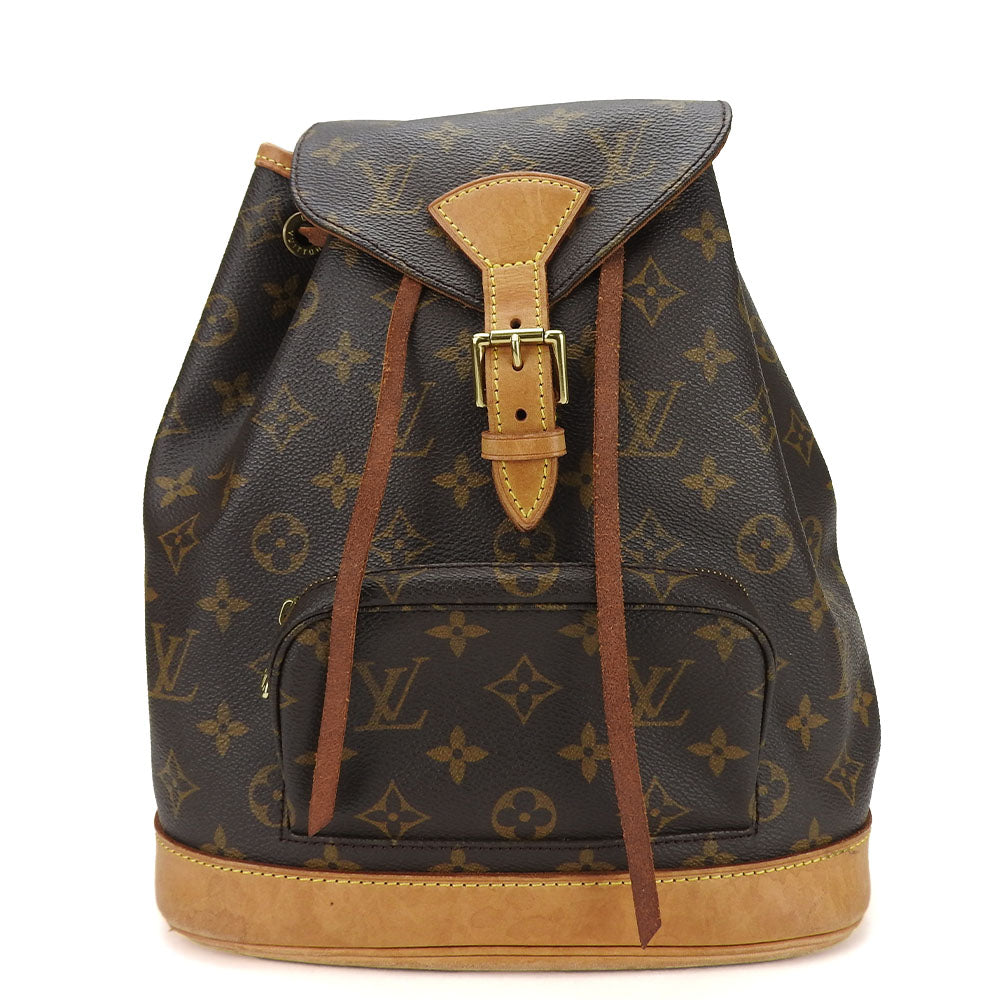 LOUIS VUITTON Backpack M51136 Monogram Brown MontsourisMM unisex(Unisex)