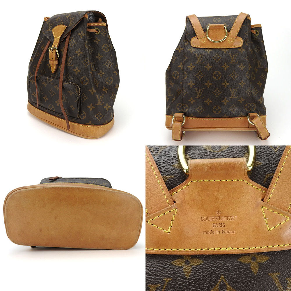 LOUIS VUITTON Backpack M51136 Monogram Brown MontsourisMM unisex(Unisex)