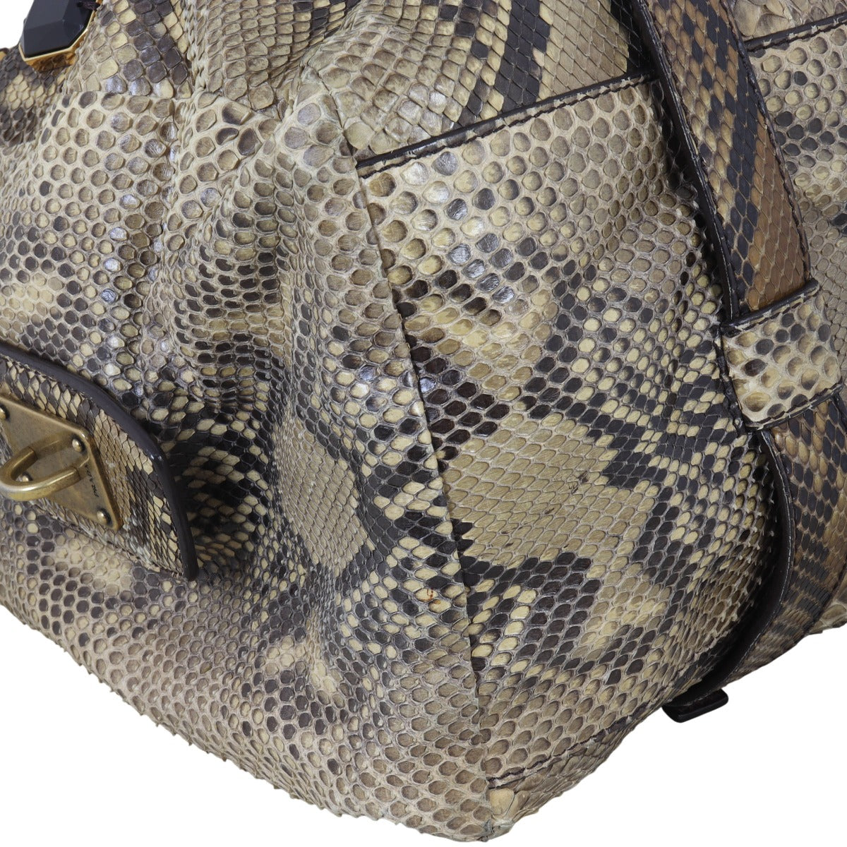 Prada Python Jewelled Tote Medium