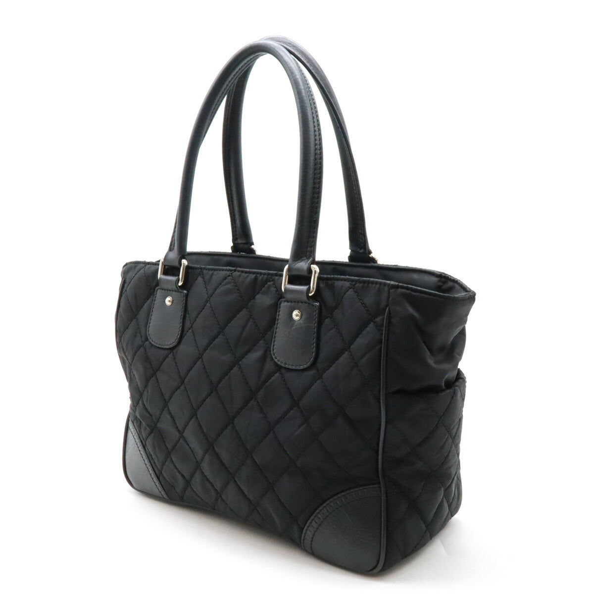 Chanel Nylon Canvas/Leather Matelasse 2way Bag Classic Flap