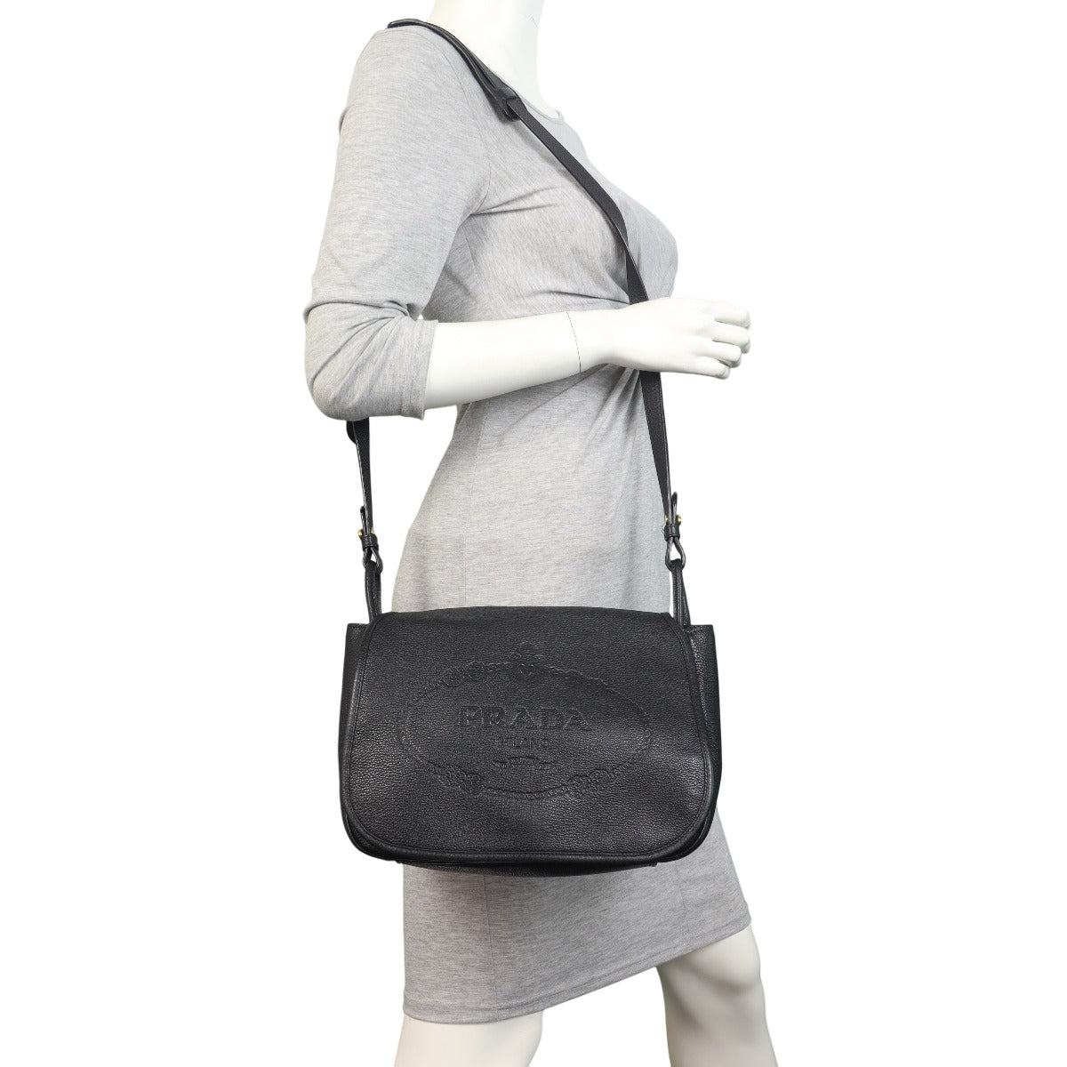 Prada Vitello Daino Crossbody Bag