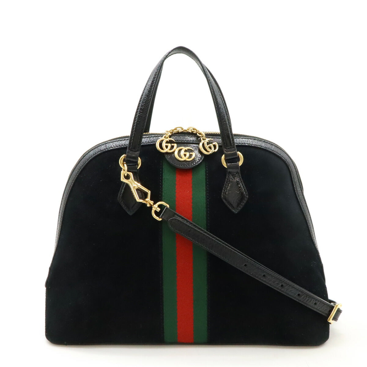 Gucci Suede Patent Leather Ophidia 2way Bag 524533