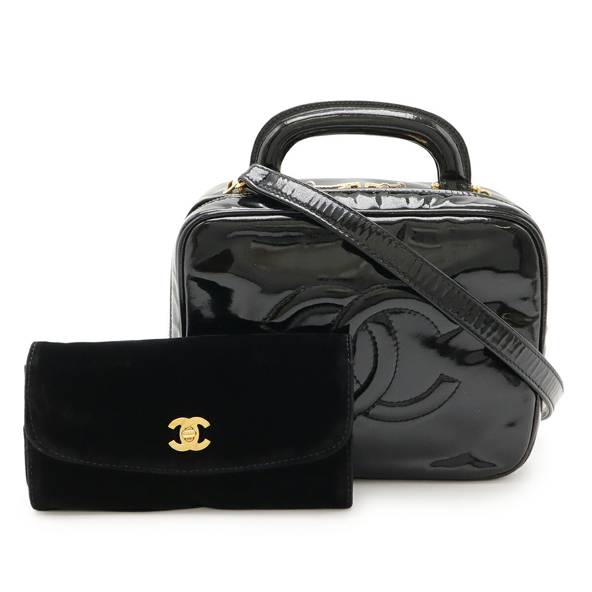 Chanel Coco Patent Leather 2way Bag