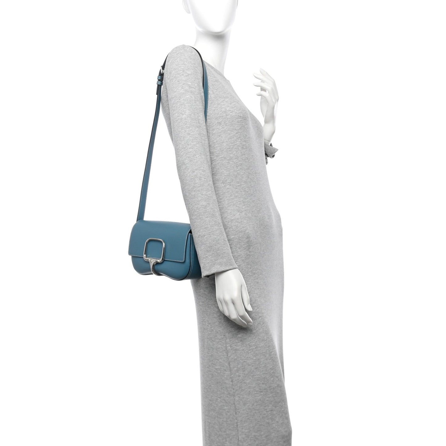Hermes Epsom Della Cavalleria Elan New Blue Jean