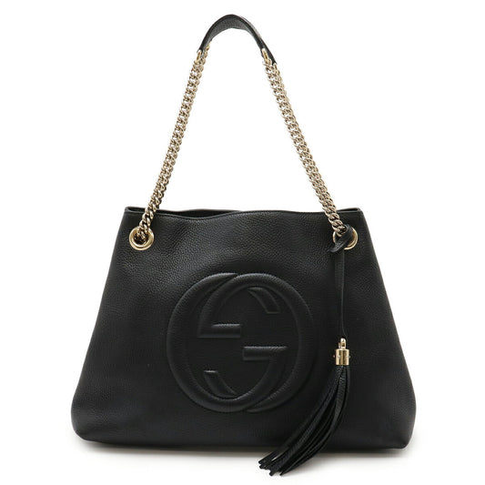 Gucci Soho Interlocking G Leather Tote Bag