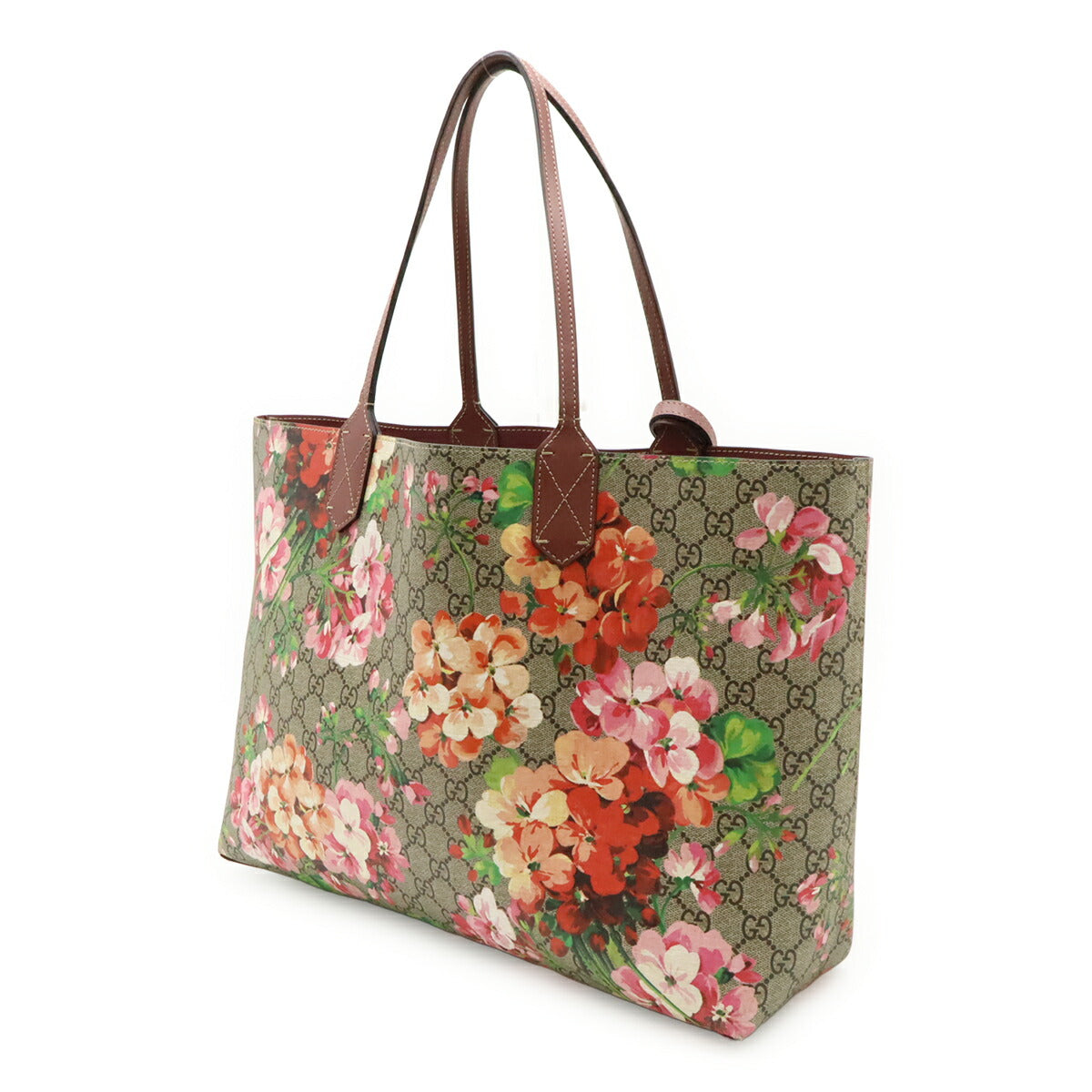Gucci GG Blooms GG Supreme PVC Coated Leather 2way Bag