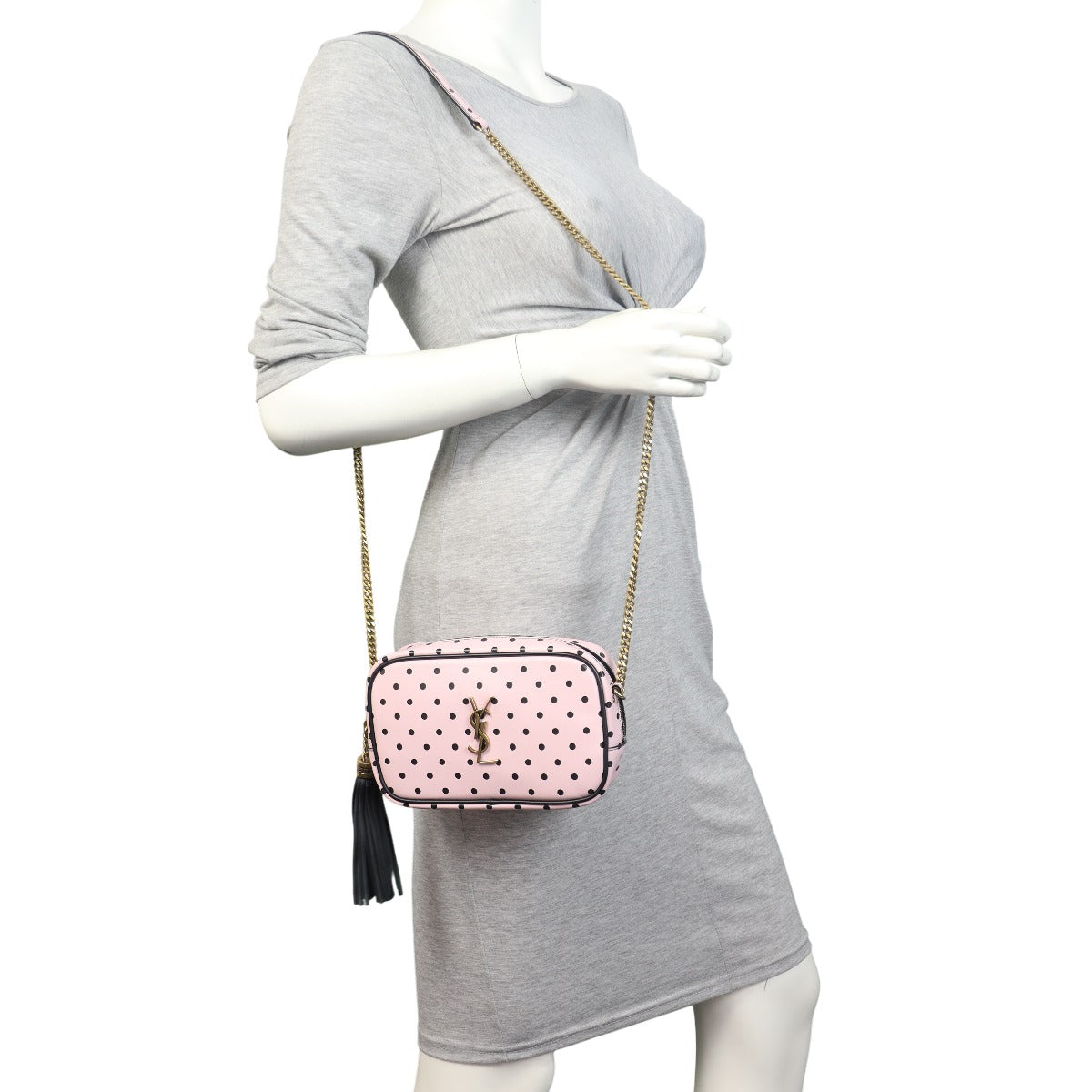 Saint Laurent Lou Mini Camera Bag Polka Dot