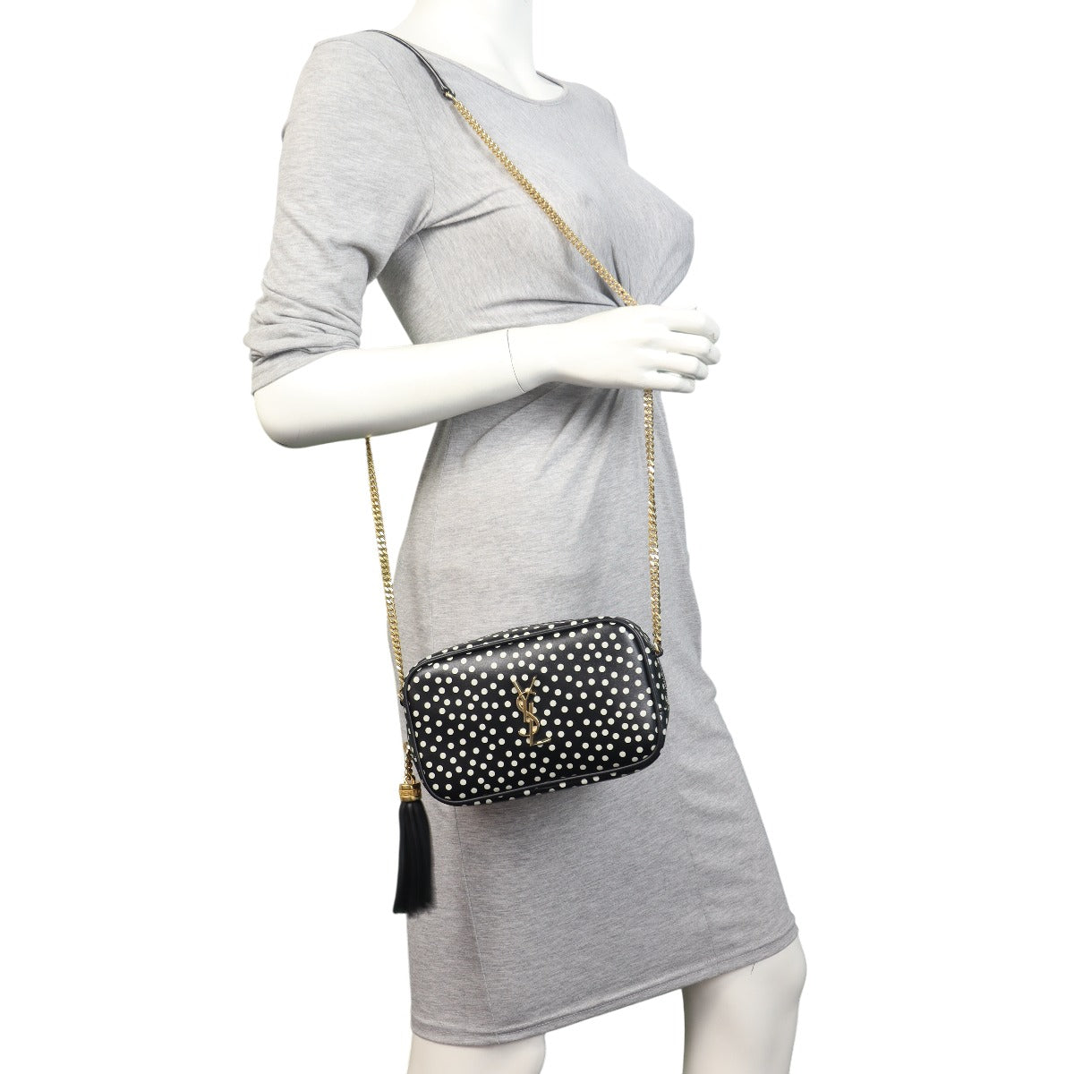 Saint Laurent Lou Mini Camera Bag Polka Dot