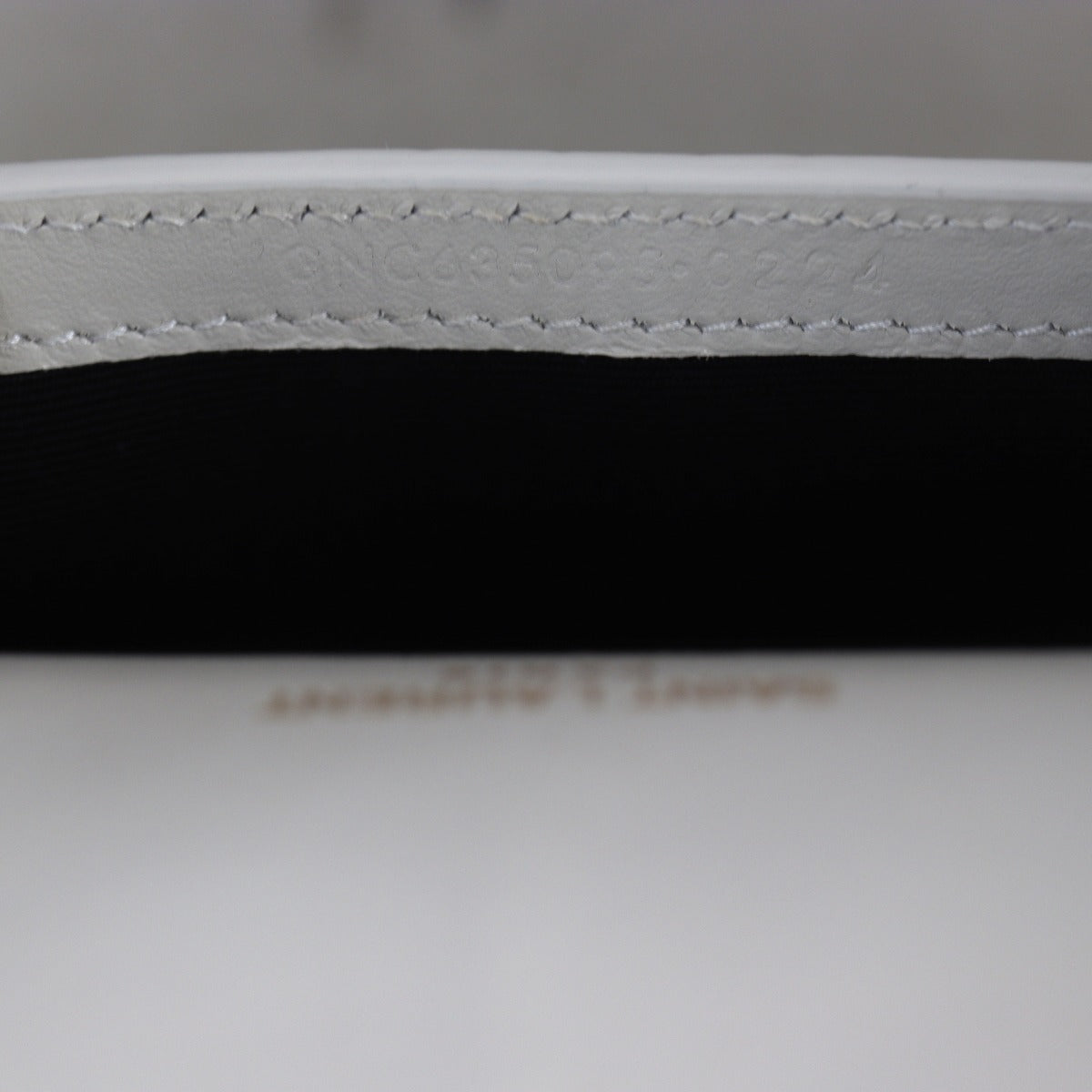 Saint Laurent Cassandre Phone Holder on Chain Croc Embossed