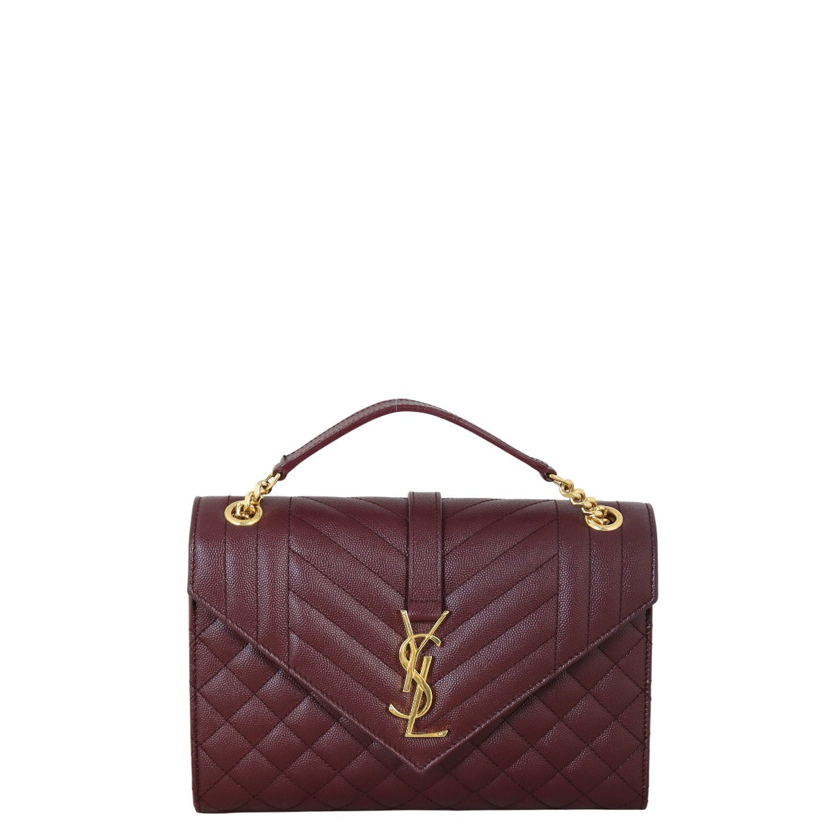 Saint Laurent Monogram Mix Matelasse Envelope Chain Bag Medium