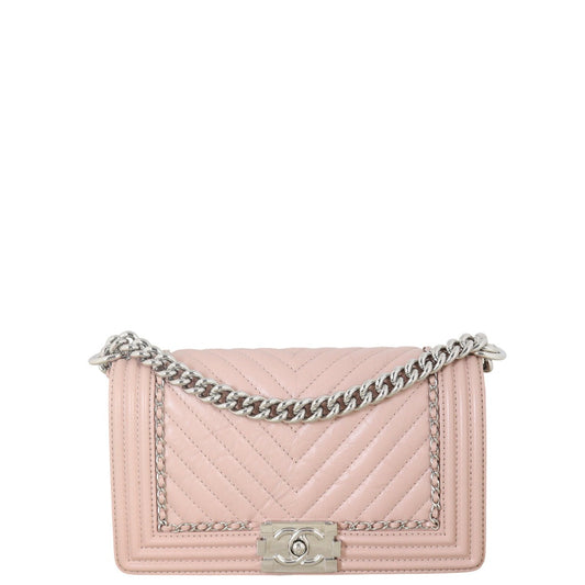 Chanel Boy Old Medium Chain Around Chevron