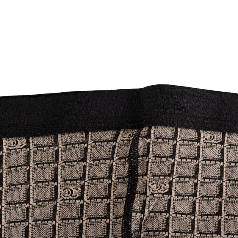 Chanel Cotton Coco Mark Block Check Tights Classic Flap Tote