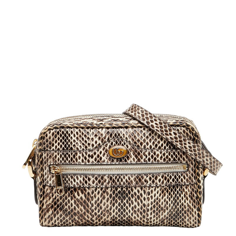 Gucci GG Marmont Python Shoulder Bag