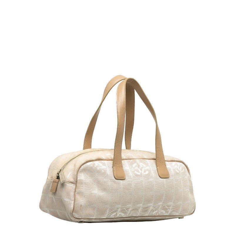 Chanel New Travel Line Canvas Leather Handbag Classic Flap