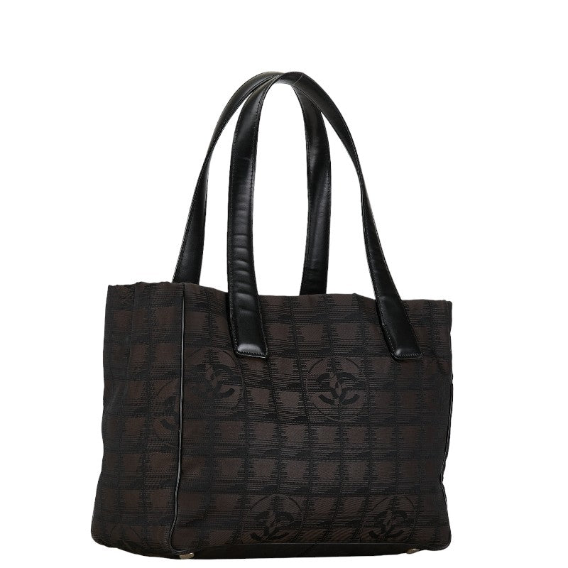 Chanel New Travel Line Nylon Leather Handbag Classic Flap