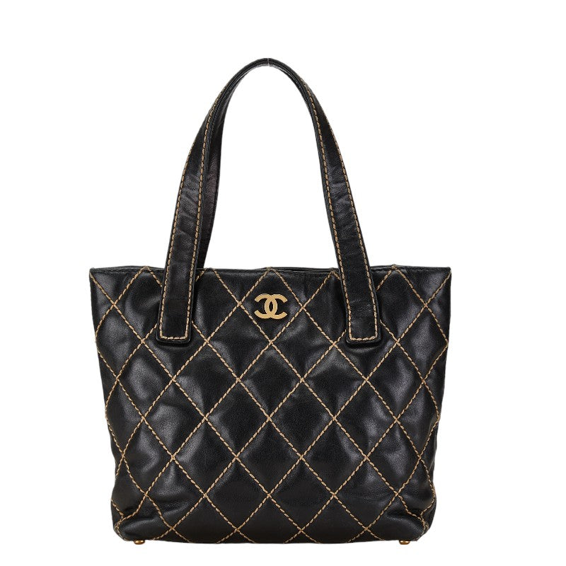 Chanel Coco Mark Matelasse Wild Stitch Lambskin 2way bag Classic Flap