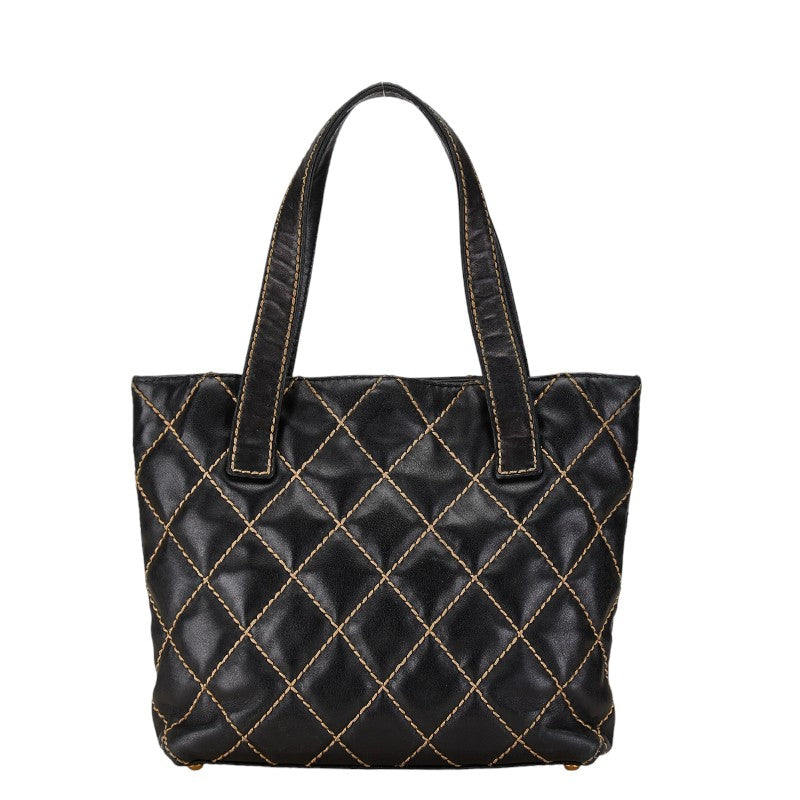 Chanel Coco Mark Matelasse Wild Stitch Lambskin 2way bag Classic Flap