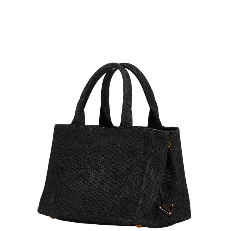 Prada Canapa Triangle Logo Canvas 2way Bag