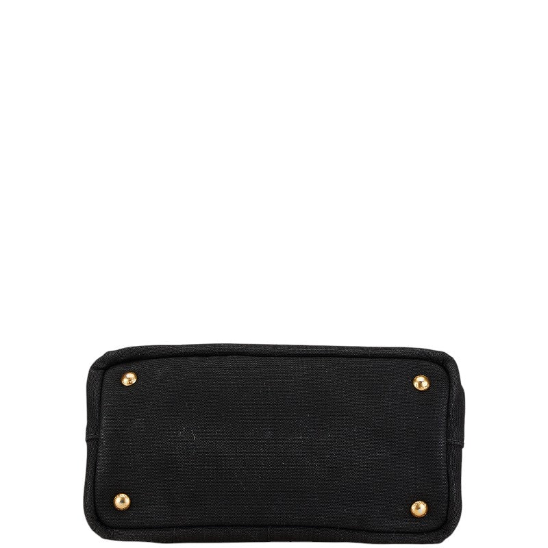 Prada Canapa Triangle Logo Canvas 2way Bag