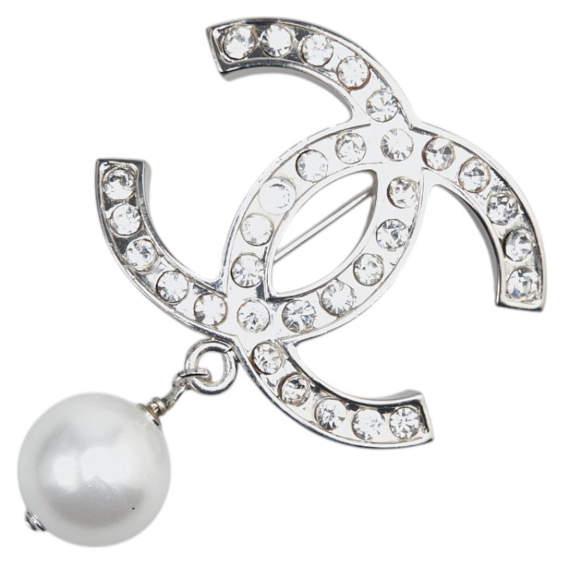 Chanel Metal Coco Mark Faux Pearl Brooch 07V Classic Flap Tote