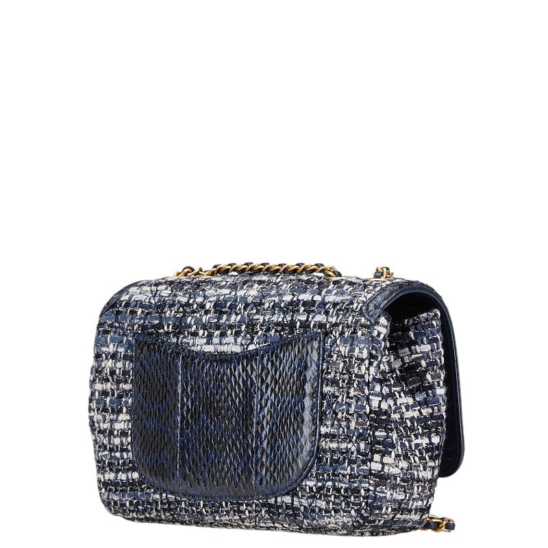 Chanel CC Filigree Python Embossed Shoulder Bag Classic Flap
