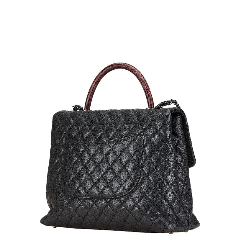 Chanel Coco Mark Matelasse Caviar Skin 2way bag Classic Flap