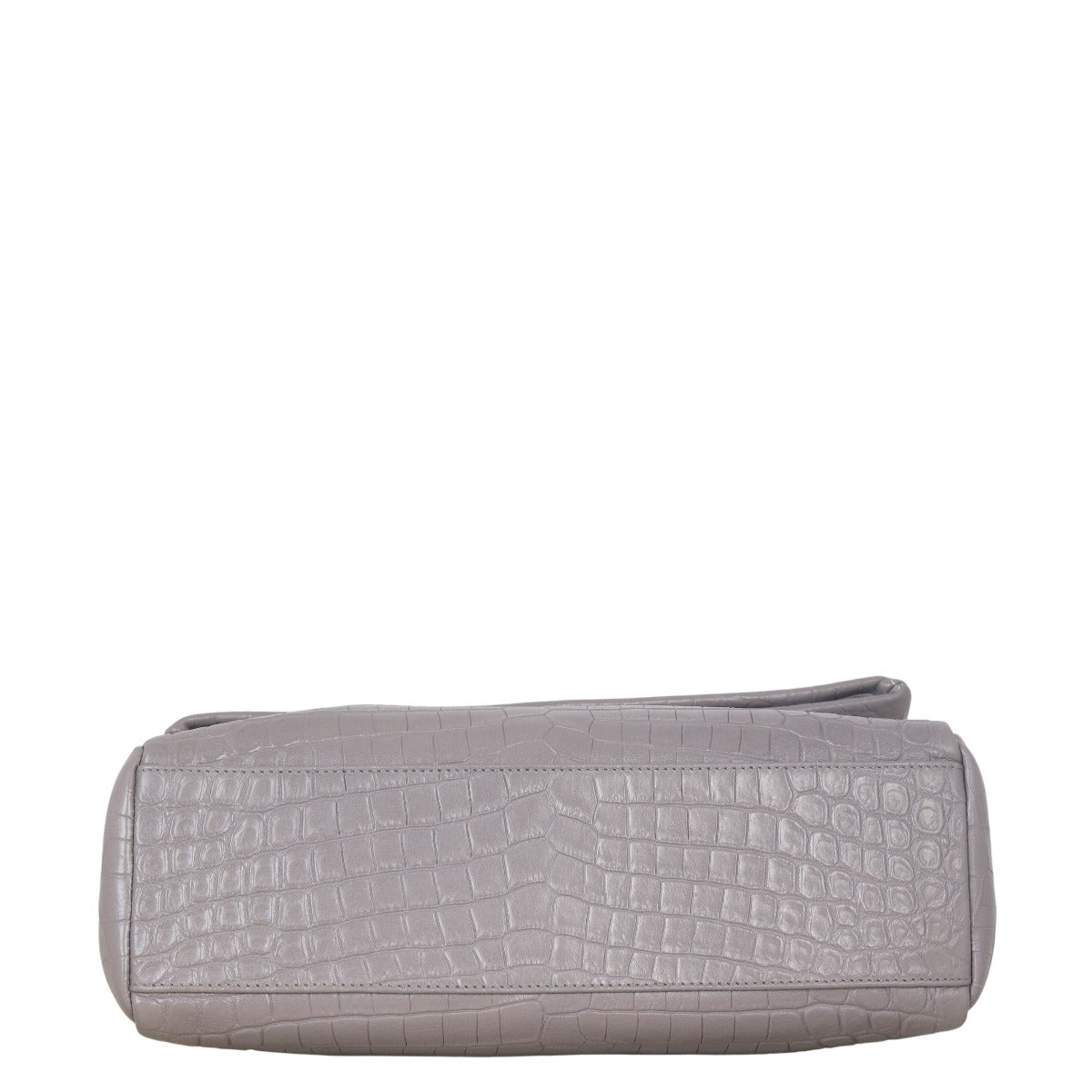 Saint Laurent West Hollywood Croc-Embossed Medium