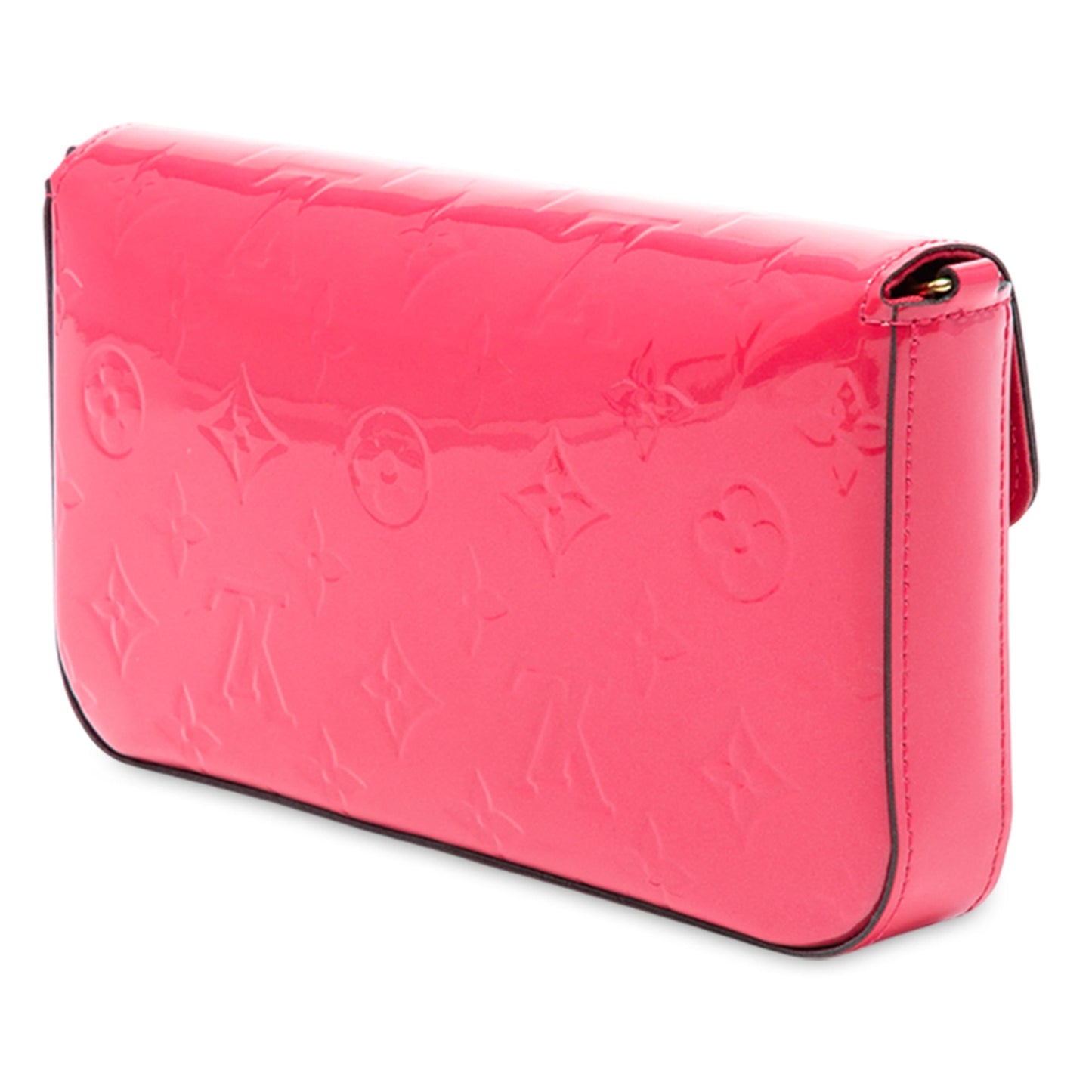 Pink Louis Vuitton Monogram Vernis Pochette Felicie Crossbody Bag