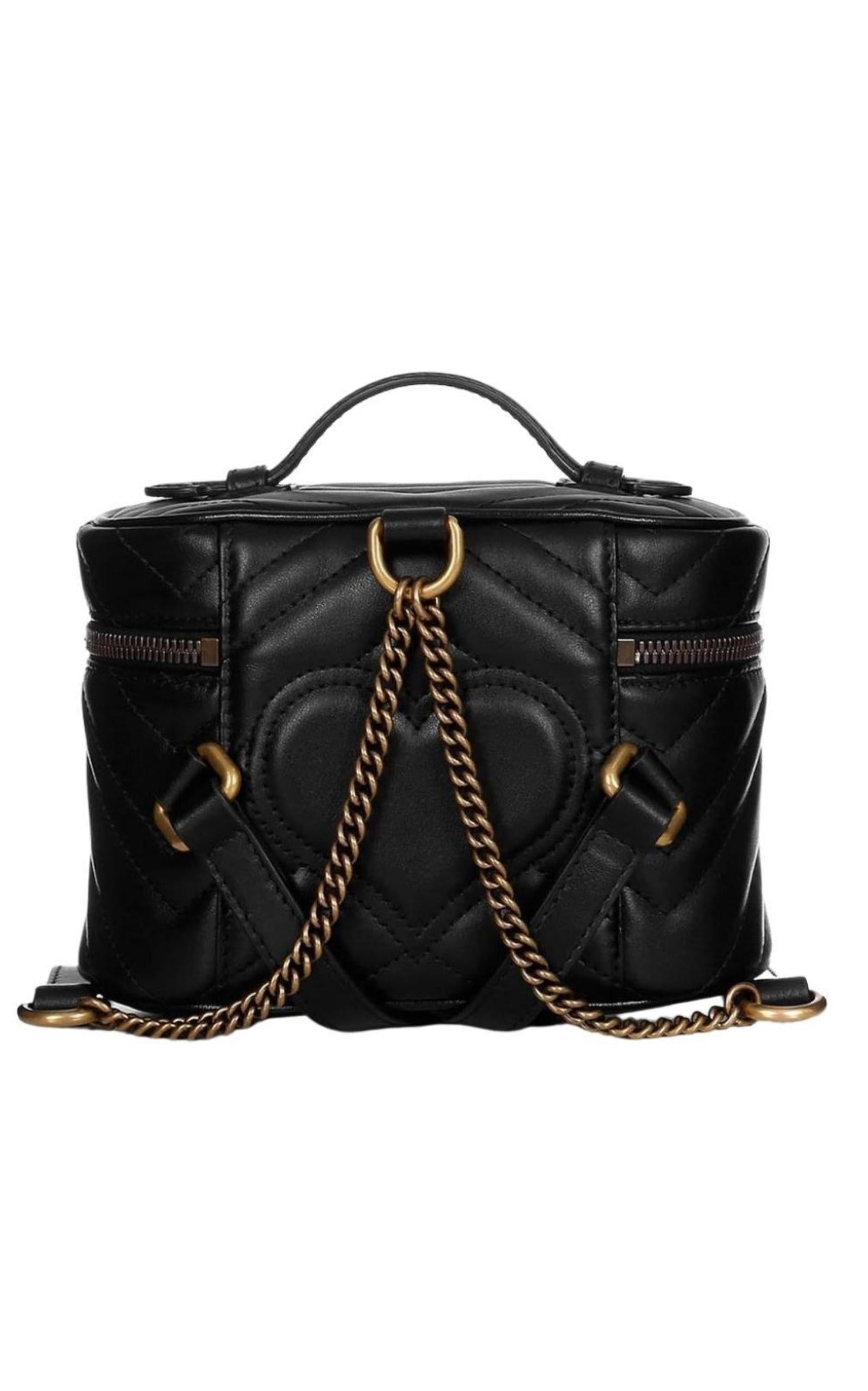 Gucci GG Marmont Leather Chain Tote Style 2