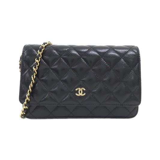 Chanel Timeless Classic Caviar Skin Wallet on Chain Crossbody