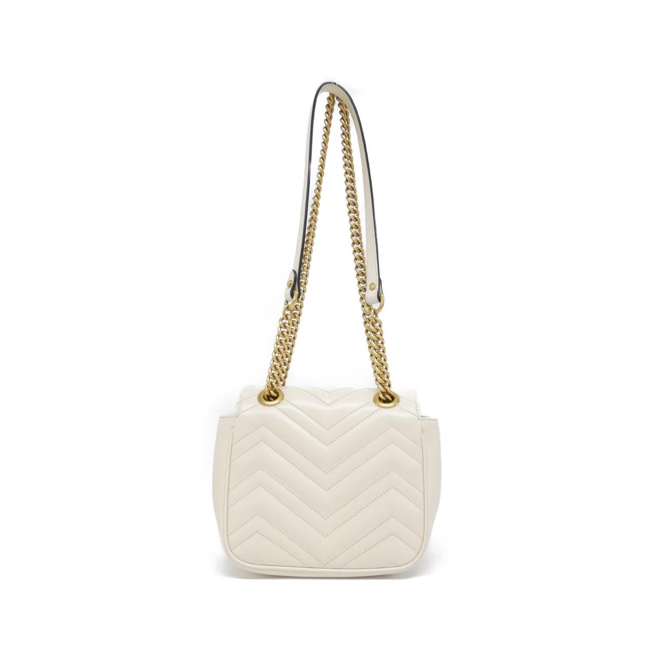Gucci GG MARMONT Quilted Chevron Leather Shoulder Bag