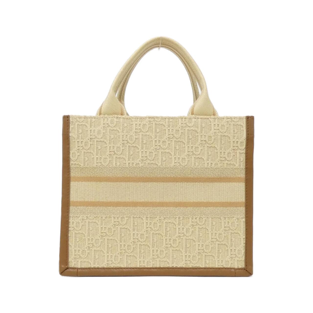 Christian Dior Dior Book Tote Oblique Raffia Tote Bag