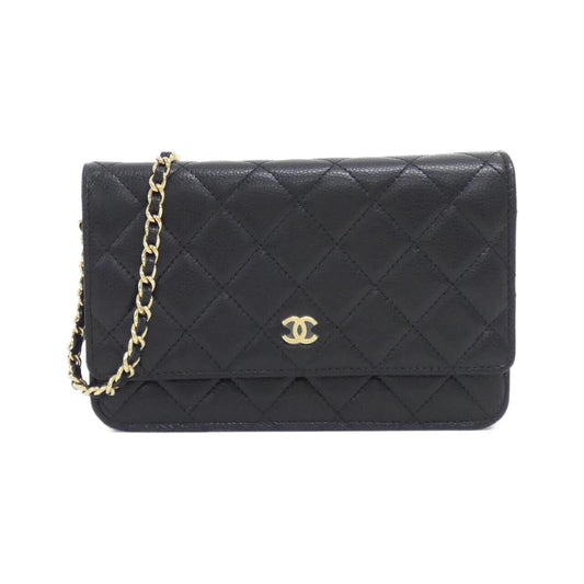 Chanel Timeless Classic Caviar Wallet on Chain