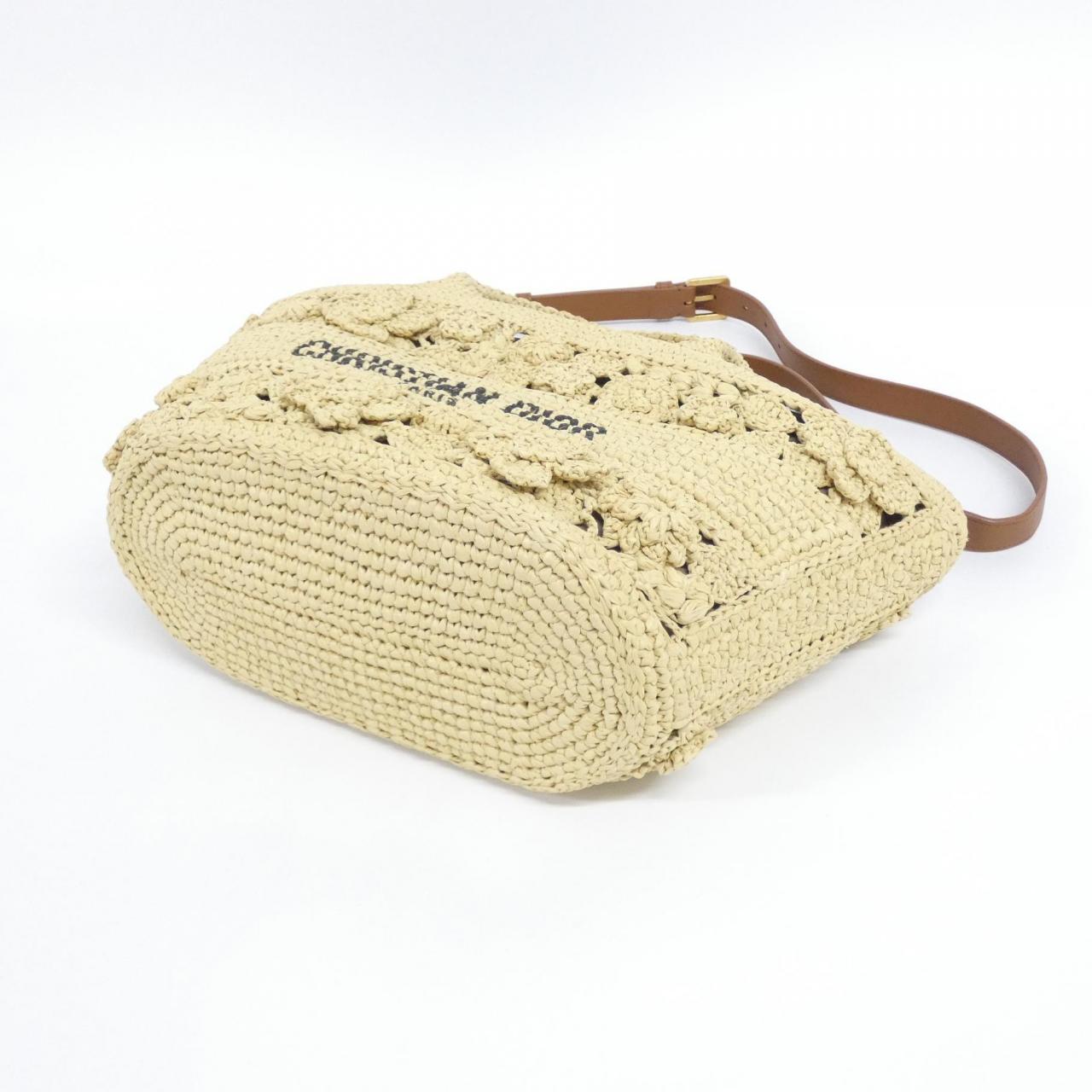 Christian Dior Panier Chapeau Raffia Bag