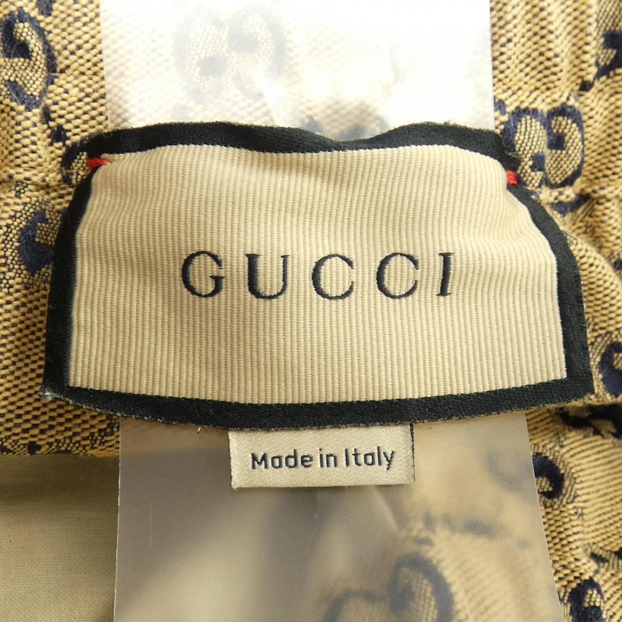Gucci Interlocking G GG Canvas Leather Pants