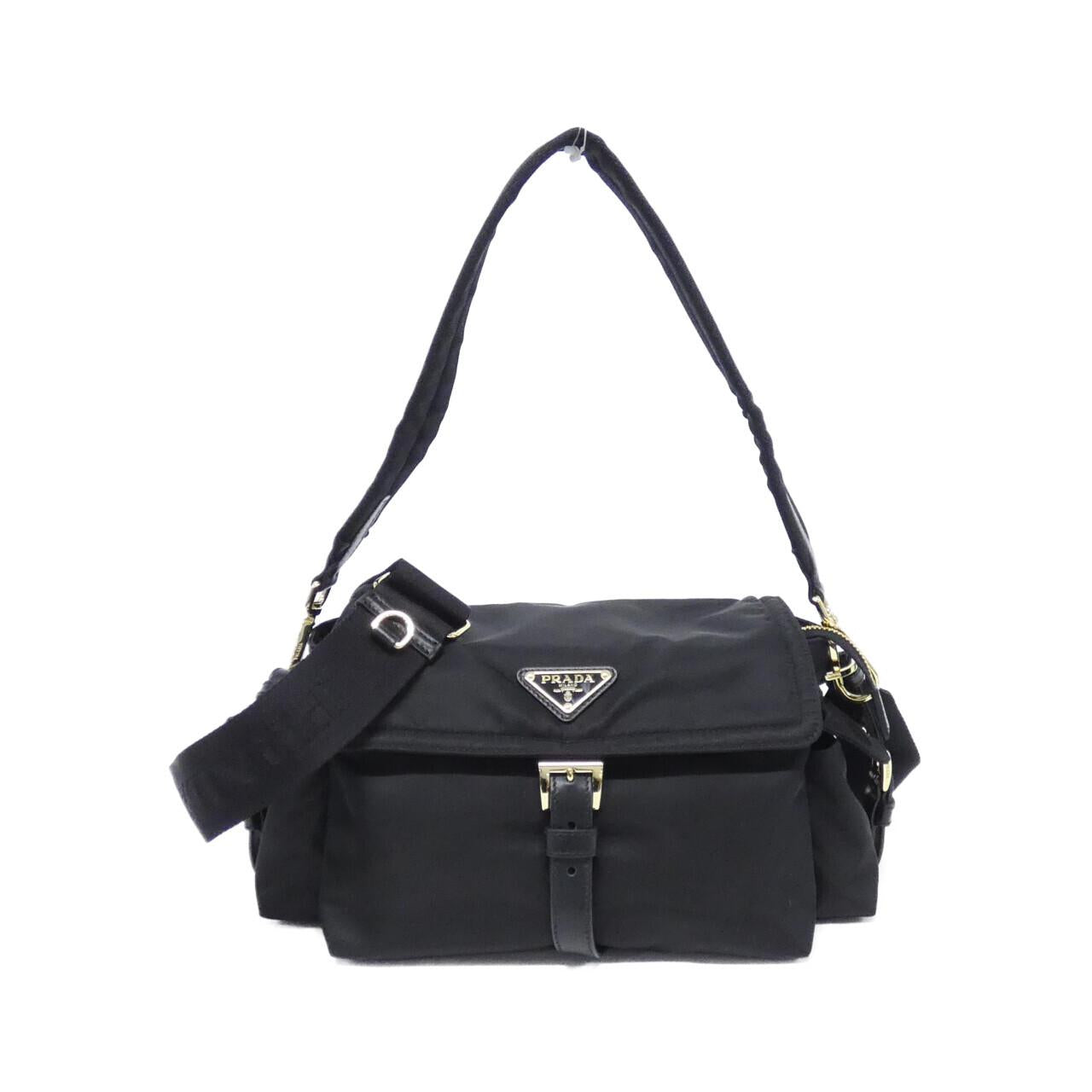 Prada 1BD394 Tessuto Vitello Shoulder Bag
