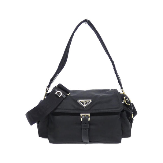 Prada 1BD394 Tessuto Vitello Shoulder Bag