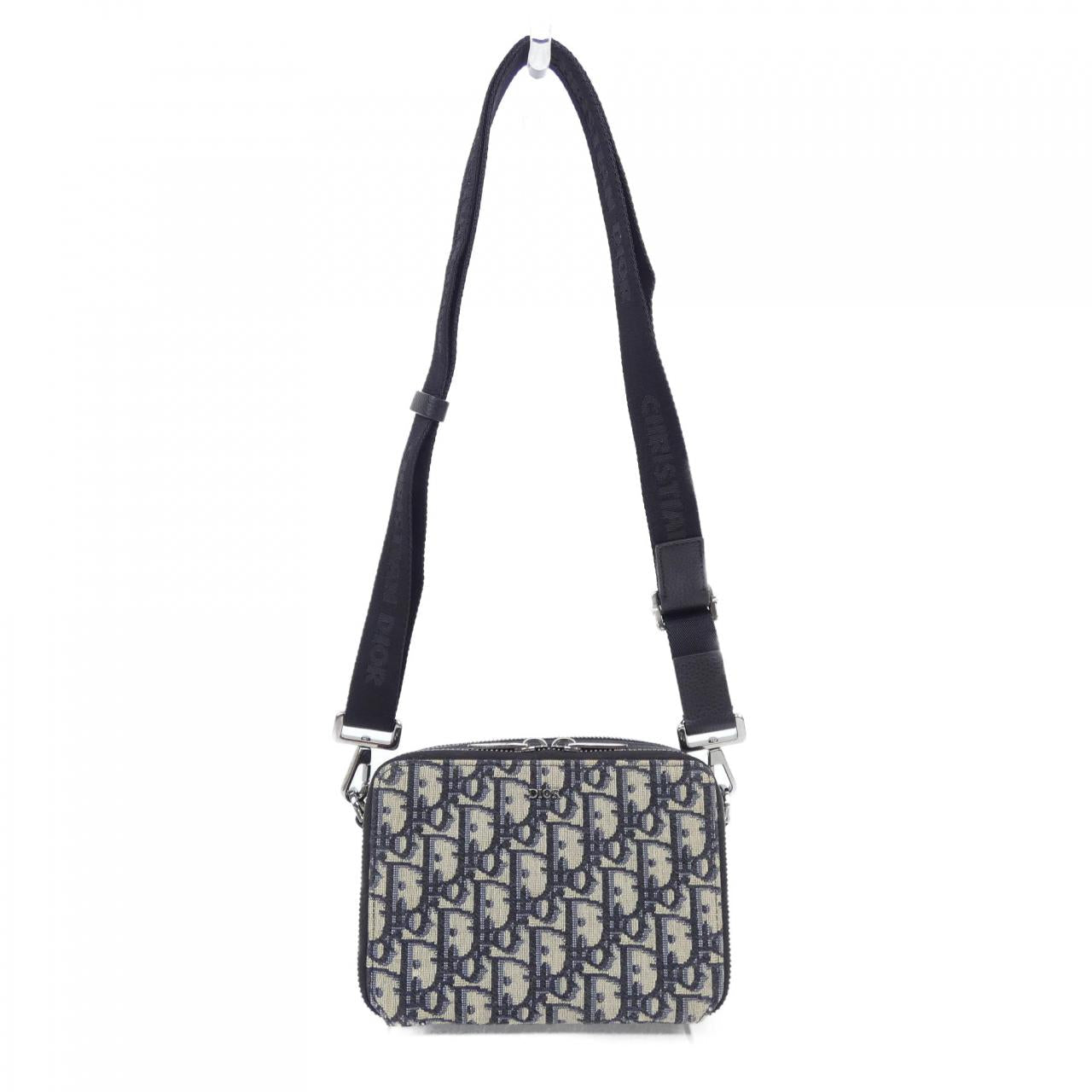 Dior Strap Zip Pouch Oblique Jacquard Bag
