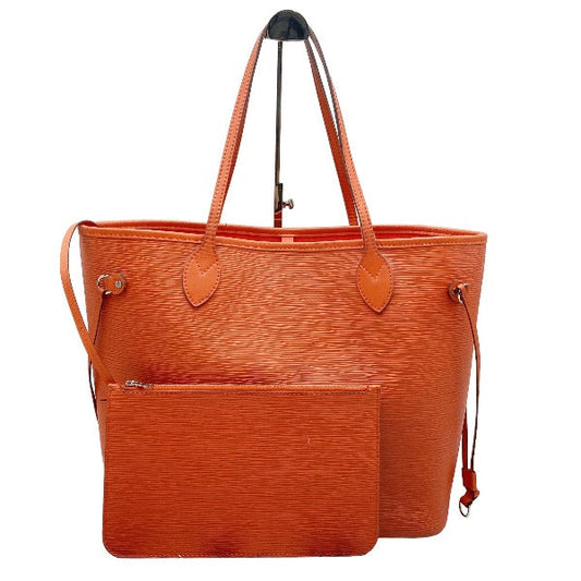 LOUIS VUITTON Tote Bag Epi Leather Orange Tote Bag Epi Neverfull MM Women