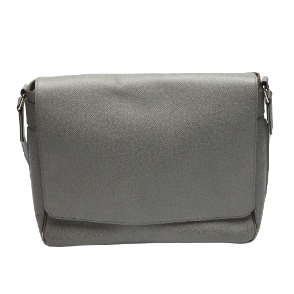 LOUIS VUITTON Shoulder Bag Taiga Leather gray Men's men's Taiga Roman MM mens