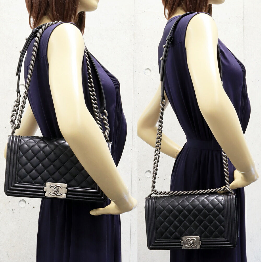 Chanel Lambskin Boy Chanel Shoulder Bag A67086