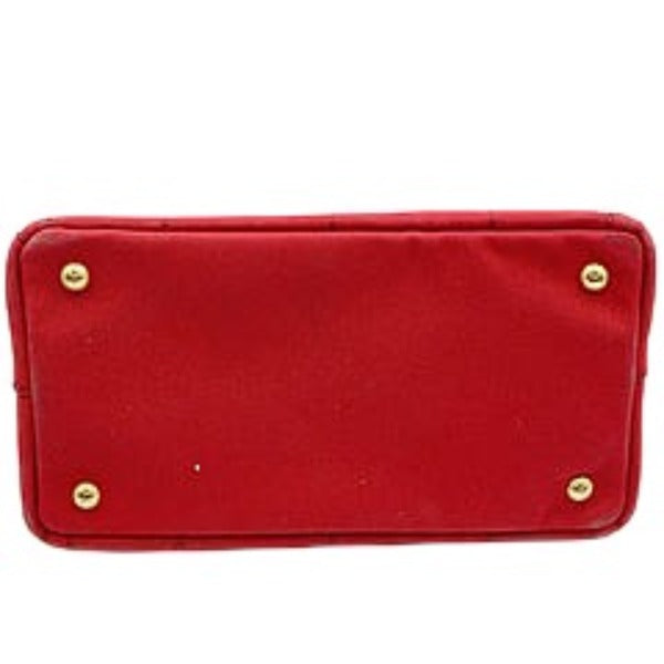 PRADA Tote Bag denim Red Tote Bag canvas Canapa Women