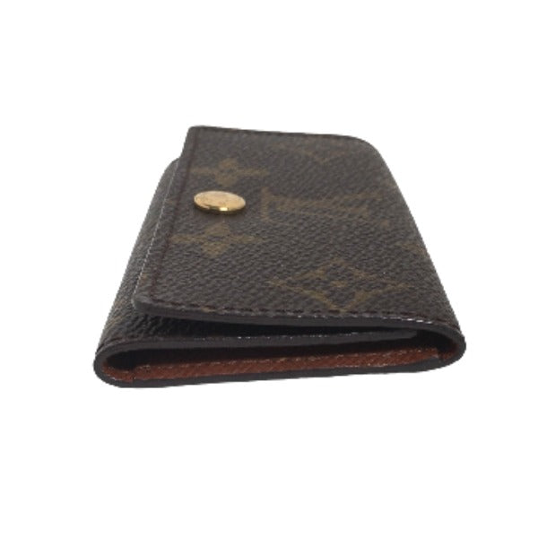 LOUIS VUITTON Key case Key holder Monogram canvas Brown for 4 Monogram Multicles4 unisex(Unisex)